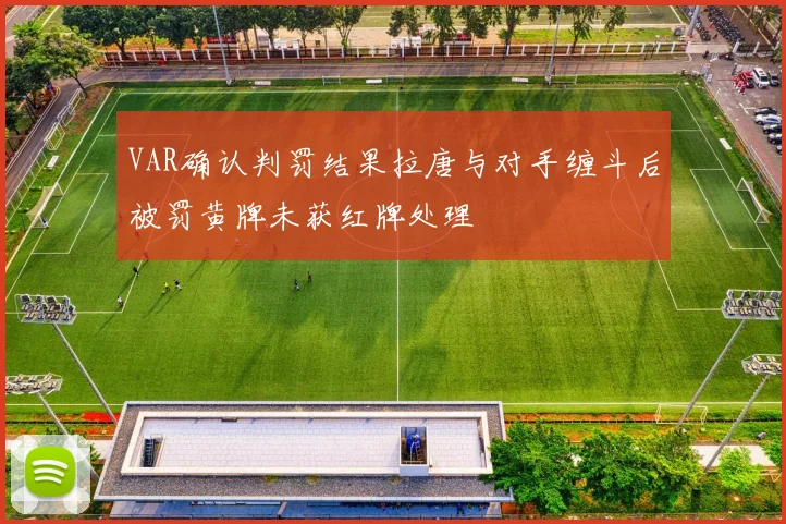 VAR确认判罚结果拉唐与对手缠斗后被罚黄牌未获红牌处理